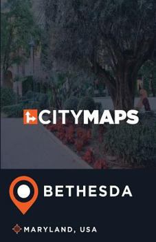 Paperback City Maps Bethesda Maryland, USA Book