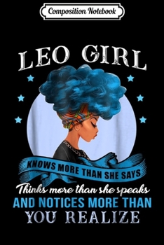 Composition Notebook: I'm Leo Girl Funny Birthday for Women Journal/Notebook Blank Lined Ruled 6x9 100 Pages