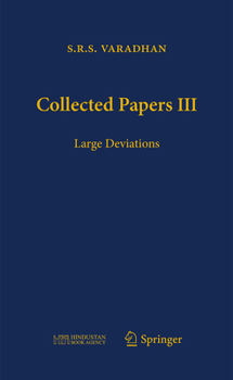 Hardcover Collected Papers III: Large Deviations Book