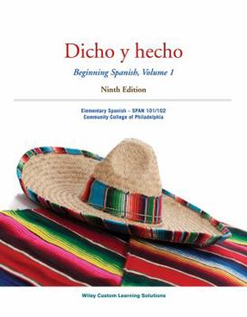 Paperback Spanish Text Book & Activity Manual Dicho Y Hecho [Spanish] Book