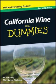 Paperback California Wine for Dummies, Pocket Edition (Paperback) Book
