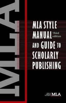 Paperback MLA Style Manual and Guide to Scholarly Publishing [Large Print] Book