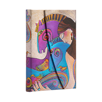 Misc. Maria and Mares Mini Lined Hardcover Journal, 176pg, 85gsm, Laurel Burch Collection by Paperblanks (Mystical Horses) Book