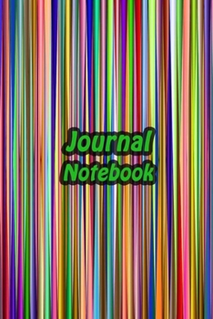 Paperback Journal Notebook: Rainbow Daily Journaling - Lined Paper Wide Ruled Notes Spark Your Imagination and Positive Thinking - Striped Cover P Book