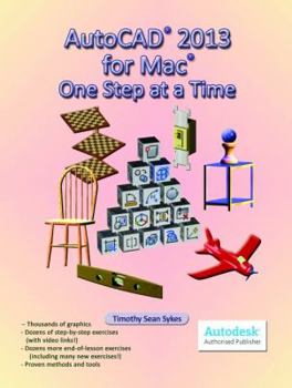 Paperback AutoCAD 2013 for Mac: One Step at a Time Book
