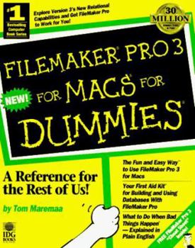 Paperback Filemaker Pro 3 for Macs for Dummies Book