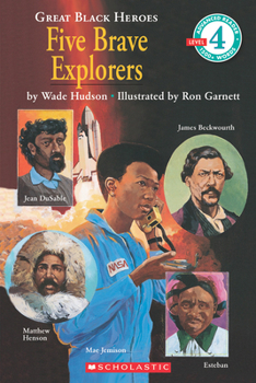 Paperback Five Brave Explorers (Scholastic Reader, Level 4) Book