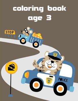 Paperback Coloring Book Age 3: Cute Chirstmas Animals, Funny Activity for Kids's Creativity Book
