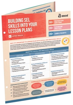 Paperback Building Sel Skills Into Your Lesson Plans (Quick Reference Guide) Book