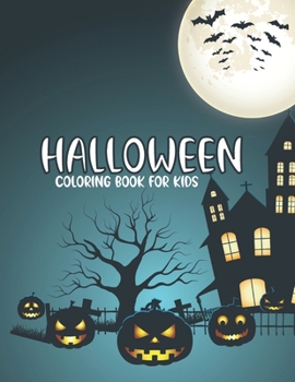 Paperback Halloween Coloring Book For Kids Book