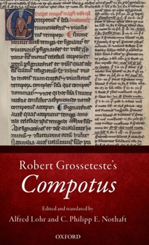 Hardcover Robert Grosseteste: Compotus Book