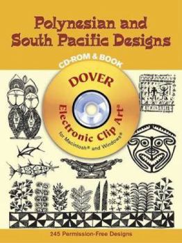 Paperback Polynesian and Oceanian Designs [With CDROM] Book
