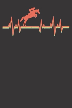 Paperback Notebook: Show Jumping Dot Grid 6x9 120 Pages Book