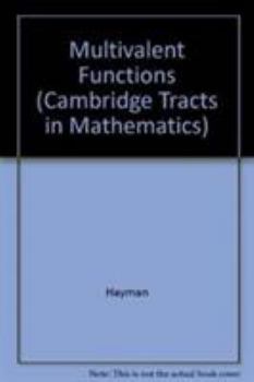 Hardcover Multivalent Functions Book