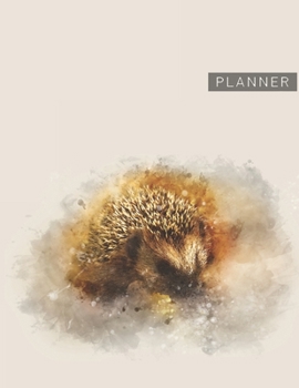 Planner: HedgehogAnime & Chill 2 Year Monthly Planner with Note Pages (24 Months) | Jan 2020 - Dec 2021 | Month Planning | Appointment Calendar Schedule | Plan Each Day, Set Goals & Get Stuff Done