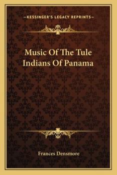 Paperback Music Of The Tule Indians Of Panama Book