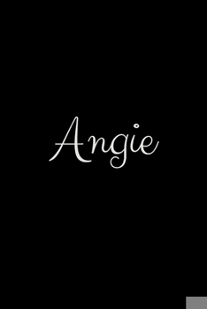 Paperback Angie: notebook with the name on the cover, elegant, discreet, official notebook for notes Book