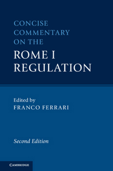 Hardcover Concise Commentary on the Rome I Regulation Book