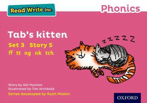 Paperback Read Write Inc. Phonics: Pink Set 3 Storybook 5 Tab's Kitten Book