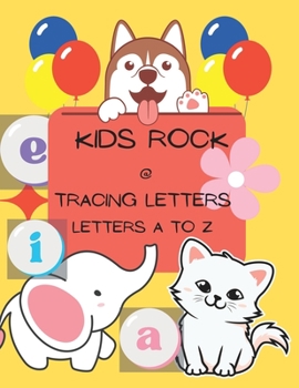 Paperback Kids Rock at Tracing Letters Book