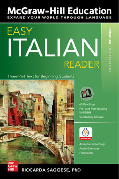 Paperback Easy Italian Reader, Premium Third Edition Book
