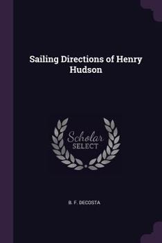 Paperback Sailing Directions of Henry Hudson Book