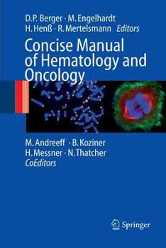 Paperback Concise Manual of Hematology and Oncology Book