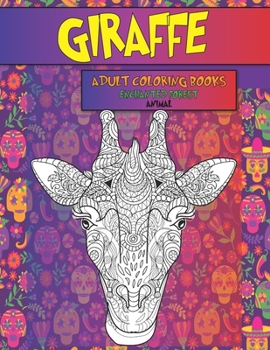 Paperback Adult Coloring Books Enchanted Forest - Animal - Giraffe Book