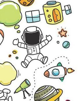 Paperback Space Notebook Large Size 8.5 x 11 Ruled 150 Pages Book