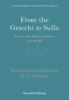 Paperback From the Gracchi to Sulla: Sources for Roman History, 133-80 BC Book