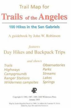 Trail Map for Trails of the Angeles: 100 Hikes in the San Gabriels