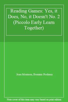 Paperback Yes It Does, No It Doesn't: Reading Games 2. Book