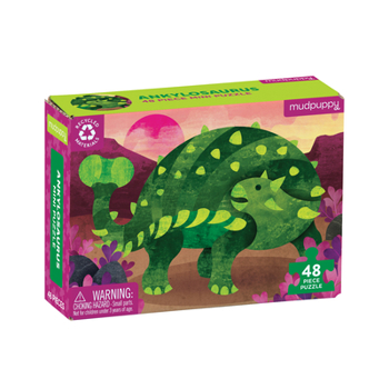 Toy Ankylosaurus Mini Puzzle Book