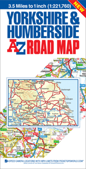 Paperback Yorkshire & Humberside A-Z Road Map Book