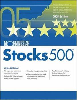 Paperback Morningstar Stocks 500 Book