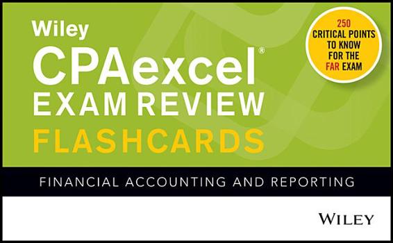 Paperback Wiley Cpaexcel Exam Review 2020 Flashcards: Financial Accounting and Reporting Book