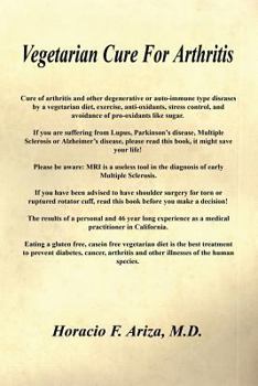 Paperback Vegetarian Cure for Arthritis Book