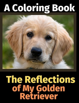 Paperback The Reflections of My Golden Retriever: A Coloring Book
