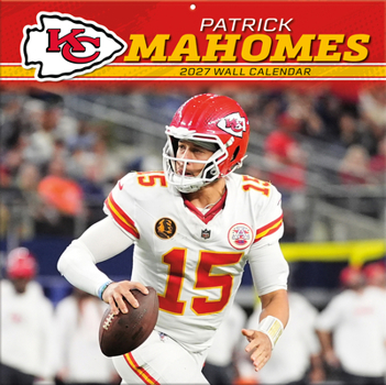 Kansas City Chiefs Patrick Mahomes 2027 Wall Calendar
