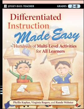 Paperback Differentiated Instruction Made Easy: Hundreds of Multi-Level Activities for All Learners Book