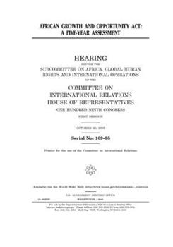 African Growth and Opportunity Act: a five-year assessment