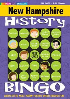 Hardcover New Hampshire History Bingo Game Book