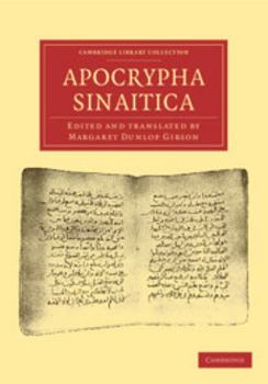 Paperback Apocrypha Sinaitica Book