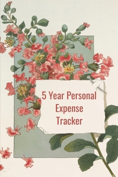 Paperback 5 Year Personal Expense Tracker Book