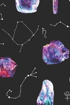 Notebook: 150 Thin-Lined Pages, Great for Students, Teachers, Professors, Dreamers, and Anyone Who Writes, Crystals and Astrology Pattern Cover