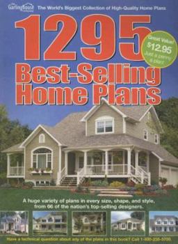 Paperback 1,295 Best-Selling Home Plans Book