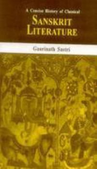 Paperback A Concise History of Classical Sanskrit Literature Book