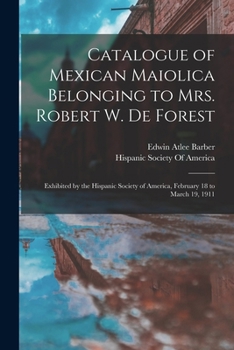 Catalogue of Mexican Maiolica