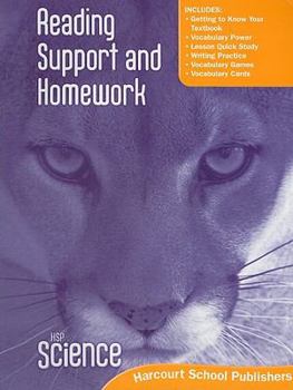 Paperback Harcourt Science: Reading Support and Homework Student Edition Grade 5 Book