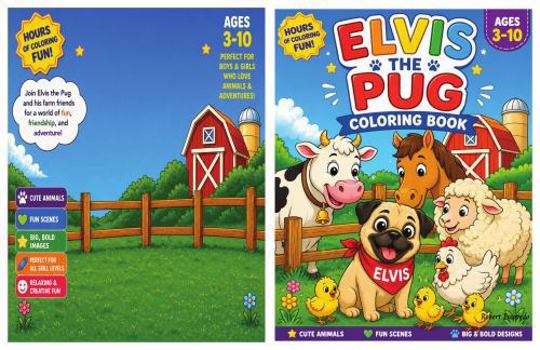 Paperback Elvis the Pug: Coloring Book